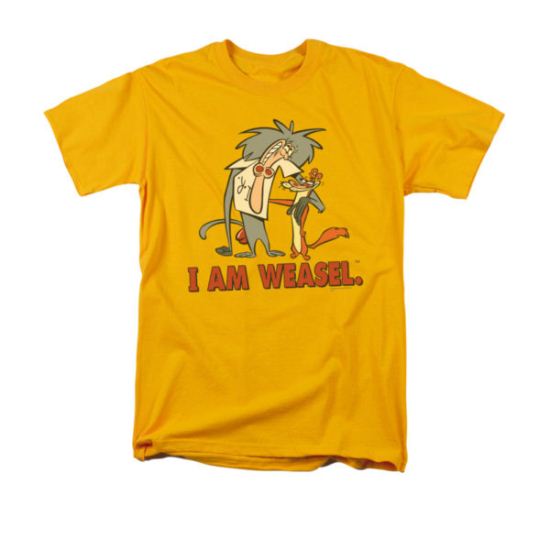 I Am Weasel Shirt Buddies Adult Gold Tee T-Shirt