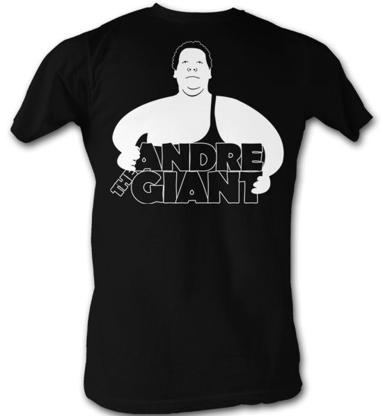 Andre The Giant T-Shirt - Simple Wrestling Black Adult Tee Shirt