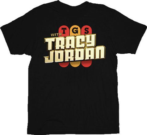 30 Rock TGS with Tracy Jordan Black Adult T-shirt