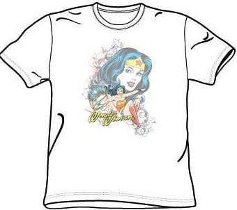 Wonder Woman T-shirt - Wonder Scroll DC Comics Adult White Tee