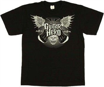 Guitar Hero Face Wings Youth T-Shirt