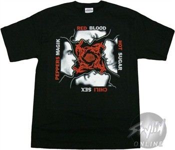 Red Hot Chili Peppers Blood Sugar Sex Magik Black T-Shirt