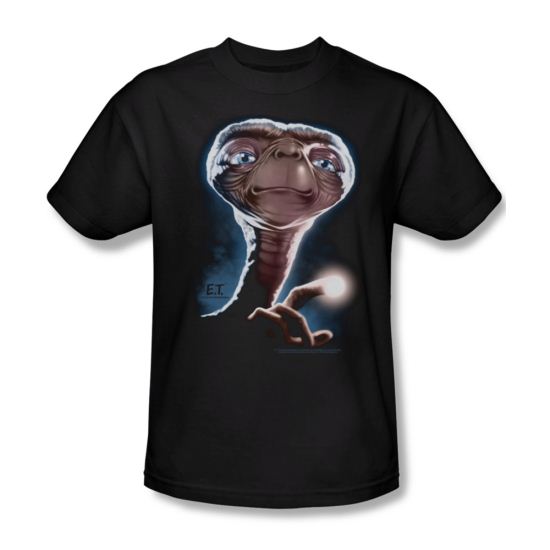ET Shirts - Extra Terrestrial Shirt Portrait Adult Black Tee T-Shirt