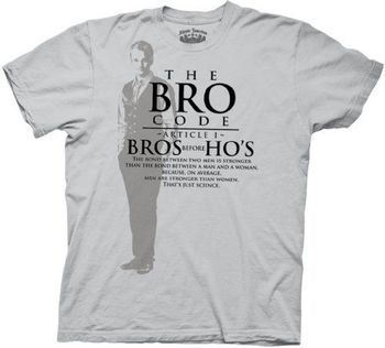 How I Met Your Mother Bro Code Bro's Before Ho's Ice Gray T-shirt