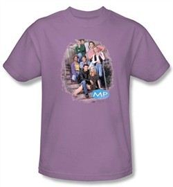 Melrose Place Shirt Original Cast Distressed Lavender T-Shirt