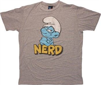Smurfs Brainy Nerd T-Shirt Sheer by JUNK FOOD