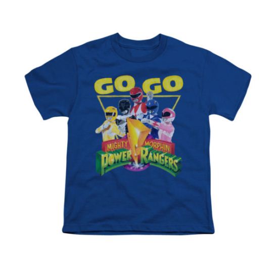 Power Rangers Shirt Kids Go Go Royal Blue T-Shirt