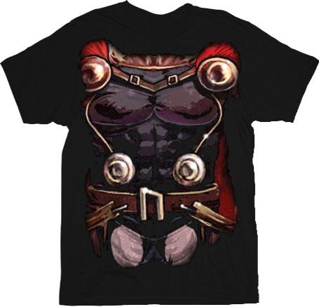 Thor Nordic Armor Costume Black Adult T-shirt