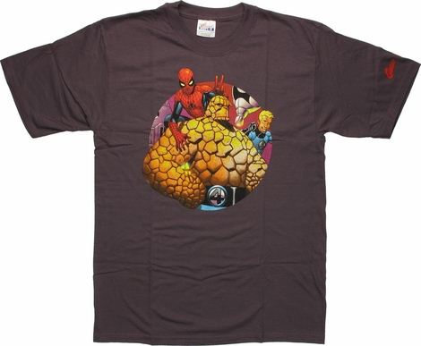 Fantastic Four Thing Spiderman T-Shirt