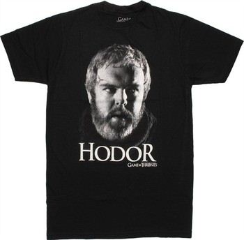 Game of Thrones Hodor Black and White Picture T-Shirt Sheer