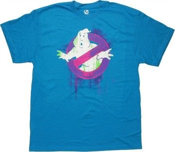Ghostbusters Purple Splash Logo T-Shirt